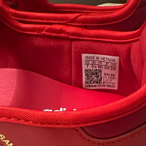 Adidas Samba Jane Red and White Sneakers - Picture 3 of 6